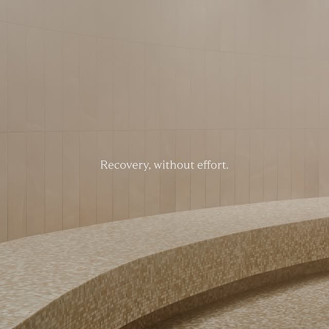 Recovery isn't passive.

Steam rooms do real work as they open circulation, soften tens…