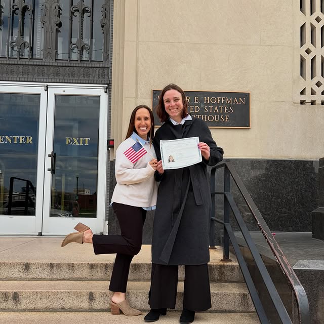 Congratulations Teresa on becoming a citizen of the USA yesterday.  You should be proud…