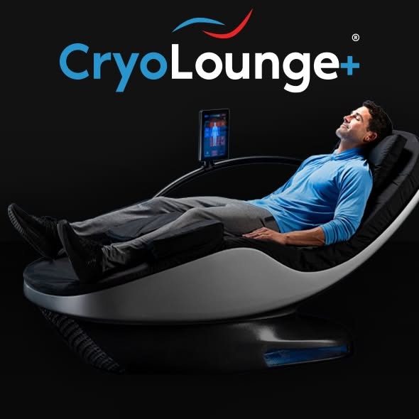 The CryoLounge+ is an advanced recovery chair that delivers targeted cold to sore muscl…