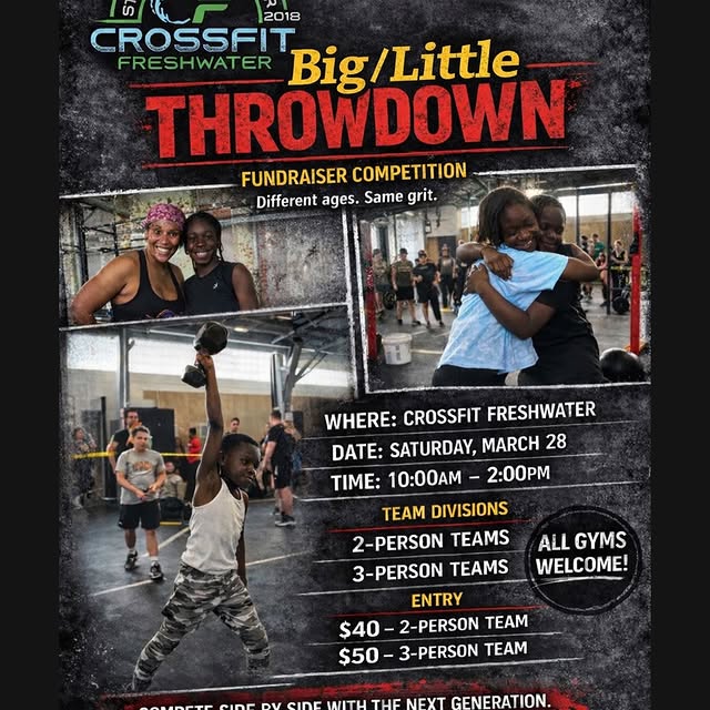 Big news! 
Crossfit Freshwater is hosting Core City CrossFit Kids for a fundraiser team…