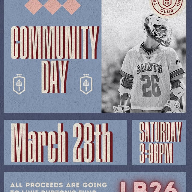 On March 28th at 3pm, we’re coming together as a community for one of our own, Luke Bur…