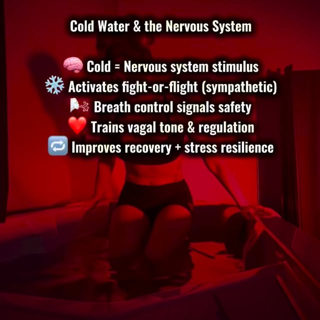 Cold water immersion isn’t about “toughing it out.”
It’s about teaching your nervous sy…