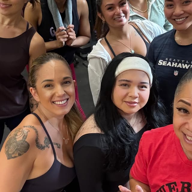 Team Barbadillo putting in the work. I’m not crying, but my hammies are. #teambarbadill…