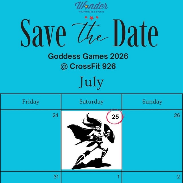 🔥Save the date. 

Goddess Games season has arrived! 

Mark your calendars. You don’t w…