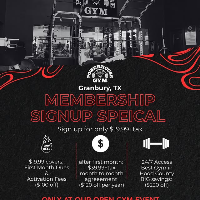 One day. One deal. $220 in savings.

During our Open Gym Leaderboard Party on Saturday,…