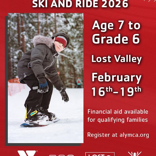 🏂 Youth Ski and Snowboard lessons are happening Feb 16-19, 2026 at Lost Valley. Regist…