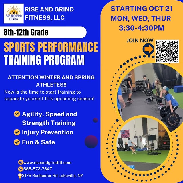 Get signed up for our Sports Performance Training, Oct 21-Dec 12, 2024. Sign up anytime…