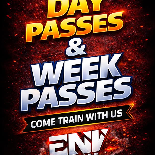 TRY ENV TODAY. 🔥
Not ready for a membership? No problem.

Day Pass — $15
Week Pass — $…
