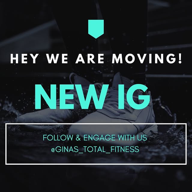 HEY👋 GUYS! 

FOLLOW US ON OUR NEW IG PAGE 
@ginas_total_fitness 

THIS PAGE WILL BE DE…