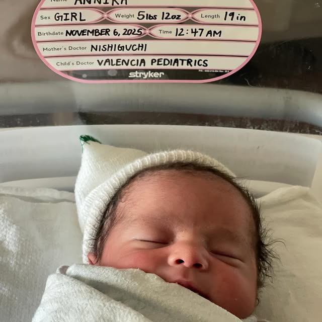 Our little surprise decided she couldn’t wait any longer! Baby Annika made her early de…