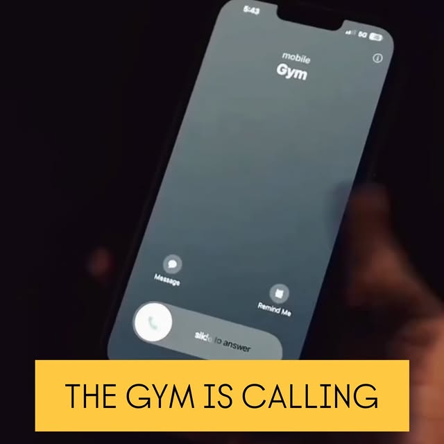 The gym is calling…