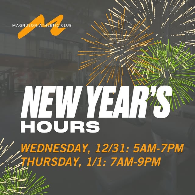 ⚠️ Modified hours and group classes on 12/31 and 1/1 ⚠️ Happy New Year from all of us a…
