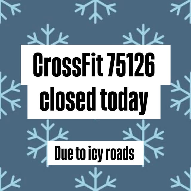 Due to the icy roads, we will be closed today and most likely tomorrow morning. 🥶❄️

S…