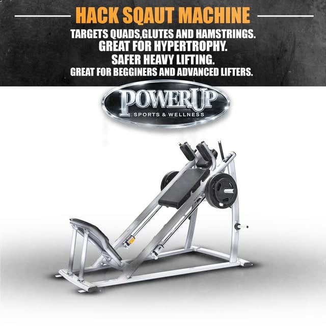Hack squats = serious leg gains 🔥

Targets your quads, glutes & hamstrings while keepi…