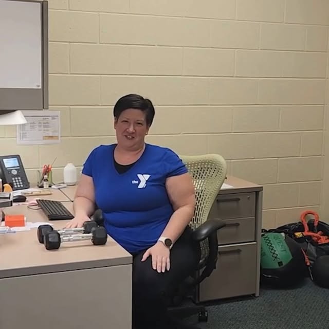 Desk job, but make it slightly athletic. Grab some dumbbells and turn your 3 pm slump i…