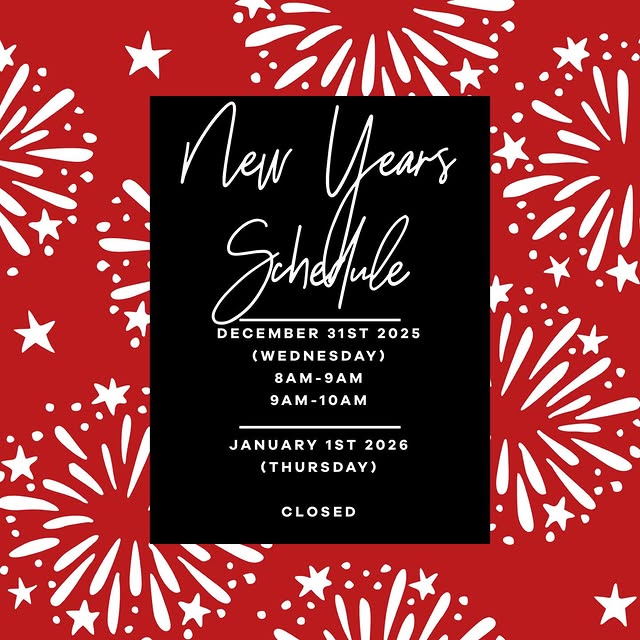 New Years schedule coming up! Get the last of those 2025 gains in while you still can!!…