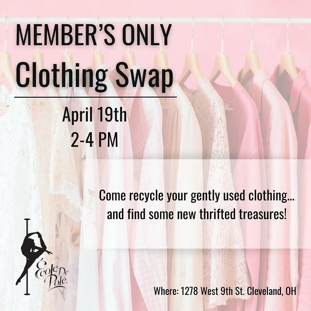 👗👚👙🩳 Members Only Clothing Swap coming up!

Cleaning out your closet this spring? C…