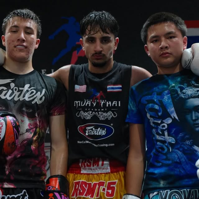 Brothers in arms! @jackegmta @kayhan_0205 @tiger.egmta #elkgrovemuaythaiacademy #fairte…
