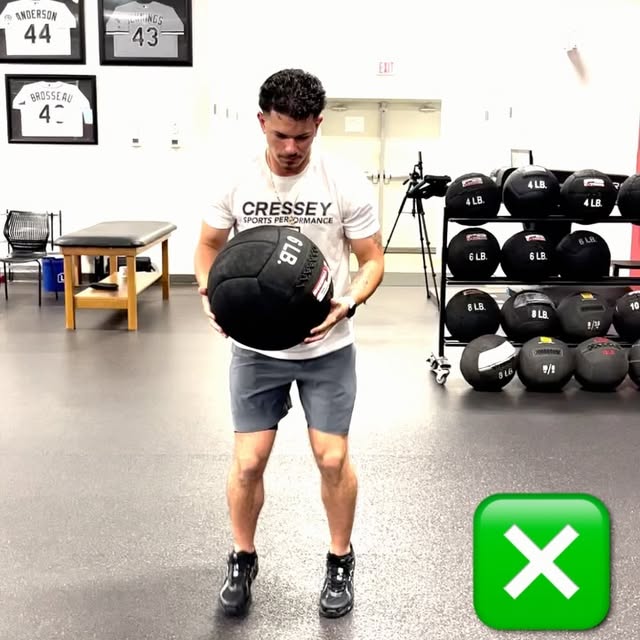 We use "hot-feet" medicine ball rotational drills often to teach back hip loading, but …