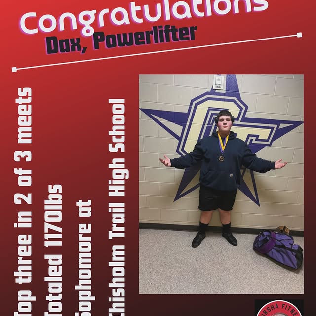 Congrats, @dax_garner67, on your great achievement in POWERLIFTING.

@dax_garner67 is a…
