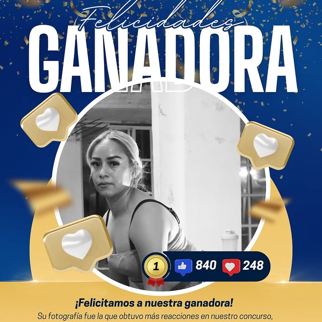 🎉💪 ¡Felicidades a nuestra ganadora! 💪🎉

Gracias a todos por participar en nuestro c…