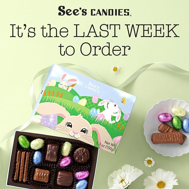ONE WEEK LEFT to order See’s Candies! ⏳⏳

Our virtual shop closes May 20th. Grab your f…