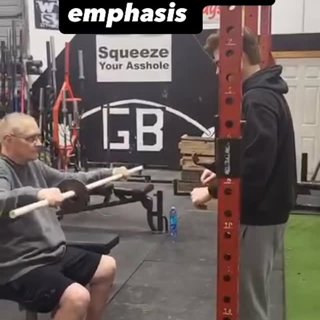 Tom is performing a sit-to-stand with a neuromuscular emphasis. By shifting the load (p…