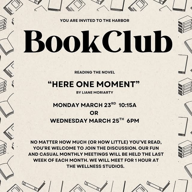March Book Club 📖 Join us for casual conversation about this months book!