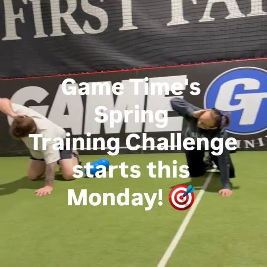 Game Time's Spring Training Challenge starts Monday! 🎯 
 
6 Weeks. 4 Pillars. 1 Winner…