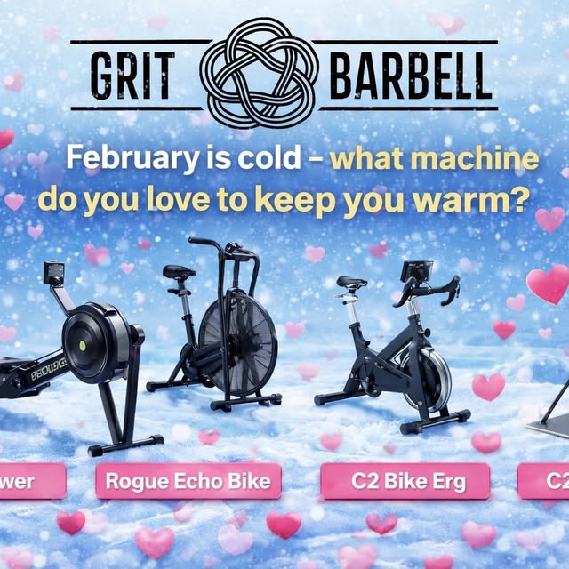 Keeping our cardio in check- drop your favorite machine to keep you warm in the comment…