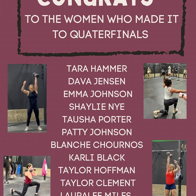 Congratulation to all the women from our gym who made it to Quarterfinals! Way to work …