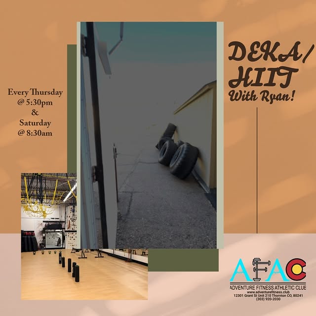 DEKA / HIIT with Ryan 💥🔥
Push your limits, break a sweat, and level up your fitness w…