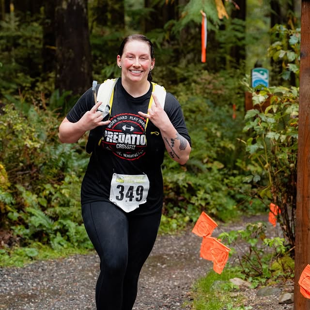 Kristina, Kendra, and Haley on the North Bend 1/2 marathon Trail run last Saturday.  Ka…