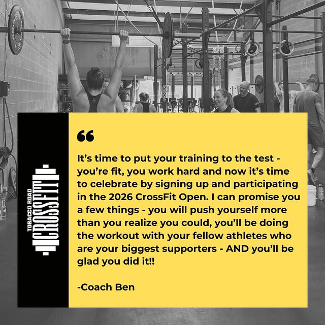 The Open is only 2 days away! Coach Ben has a message for all our athletes. Don’t forge…