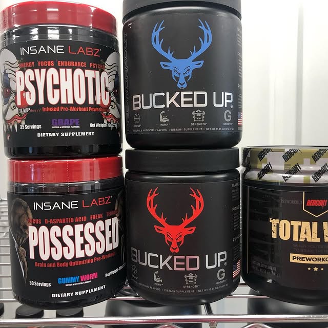 We have a few new products in stock. More coming next week! #preworkout
