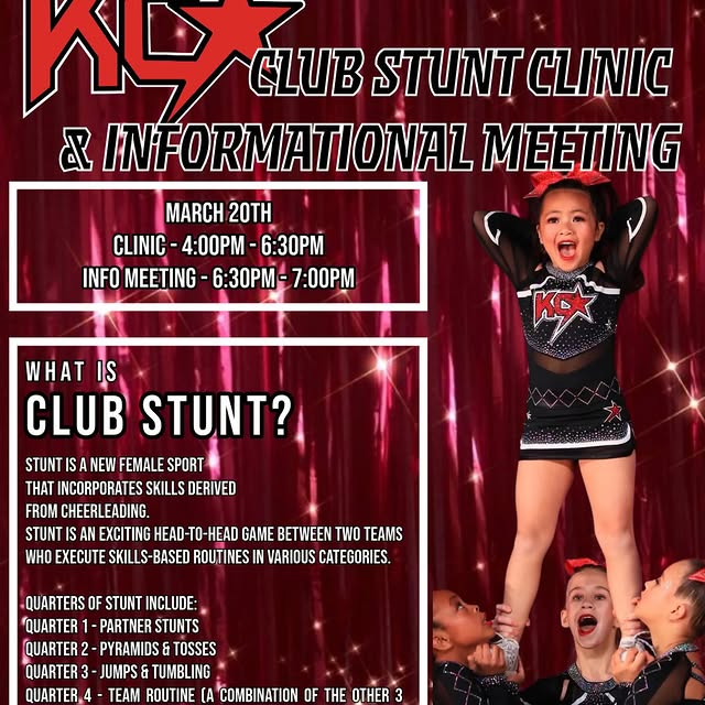 What is STUNT the sport? Join us next Friday, March 20th to learn more about one of the…