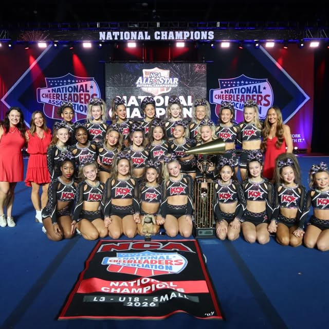 2026 NCA NATIONAL CHAMPIONS - KC CHEER FLAWLESS!!💗🏆

Back on top in the U18 Level 3 S…