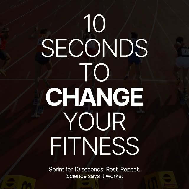 10 seconds.

That’s all it takes to spark real change if you sprint with intent.

These…