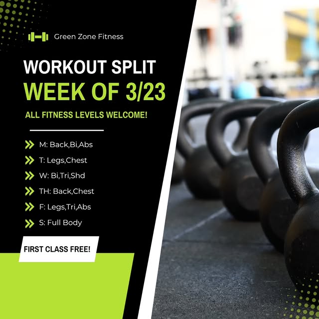 New week. Let’s finish the month strong!💪🔥

Here’s your workout split for the week — …
