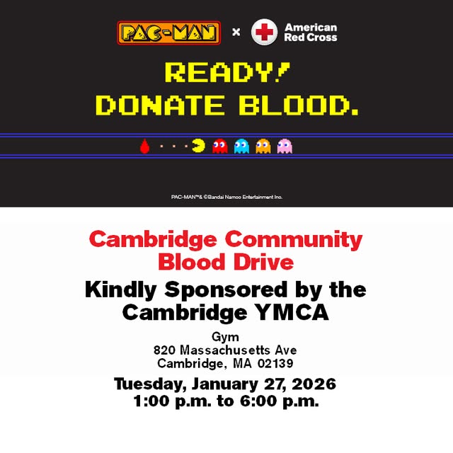 Don't forget to stop by and save some lives at our blood drive at the Cambridge YMCA on…