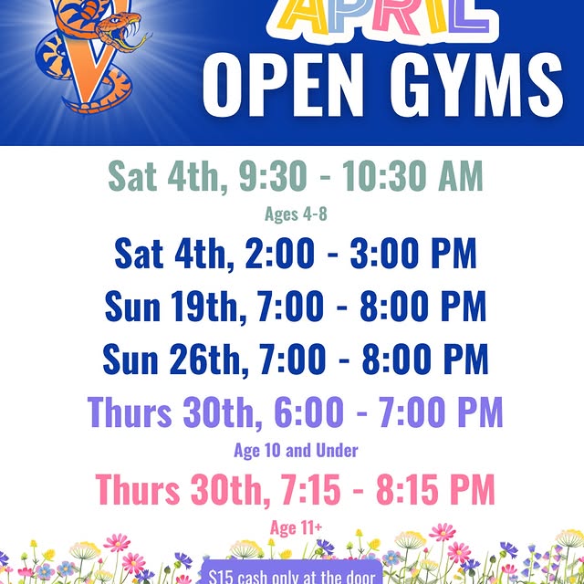 Spring is coming and so is tryouts! Mark your calendars, and let’s get ready to tumble …