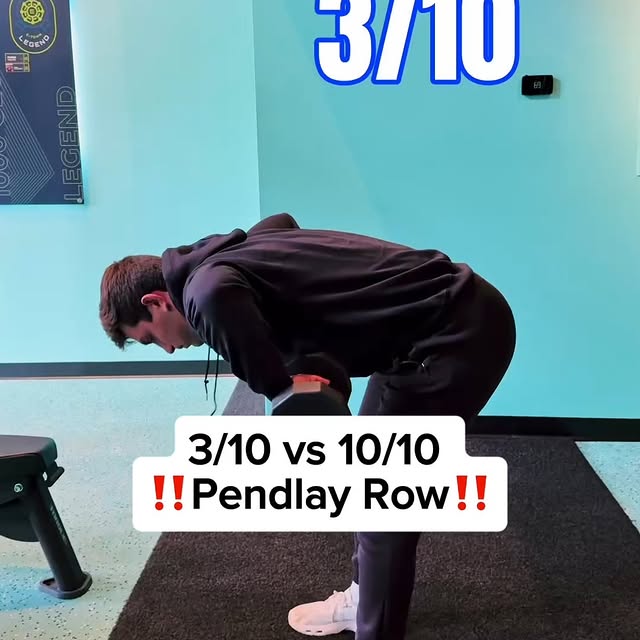 Pendlay rows should start from the floor every rep, not momentum.

Reset. Pull. Control…
