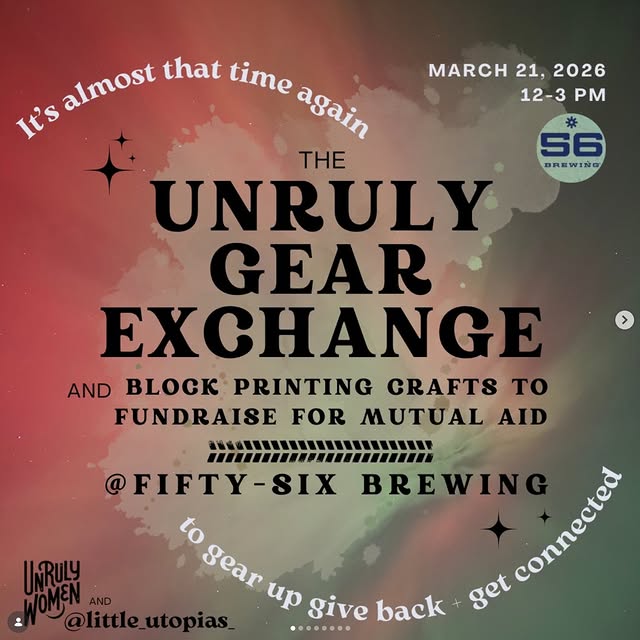Join our very own Monica at her UNRULY gear exchange! 

🏕️ The Unruly Gear Exchange is…