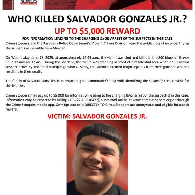 🚨PUBLIC ASSISTANCE REQUESTED🚨

The Pasadena Police Department Violent Crimes Unit is …