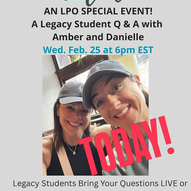 Join @amberbpilates and @armstrong.pilates for a Lolita’s Legacy Q&A!  See you online a…
