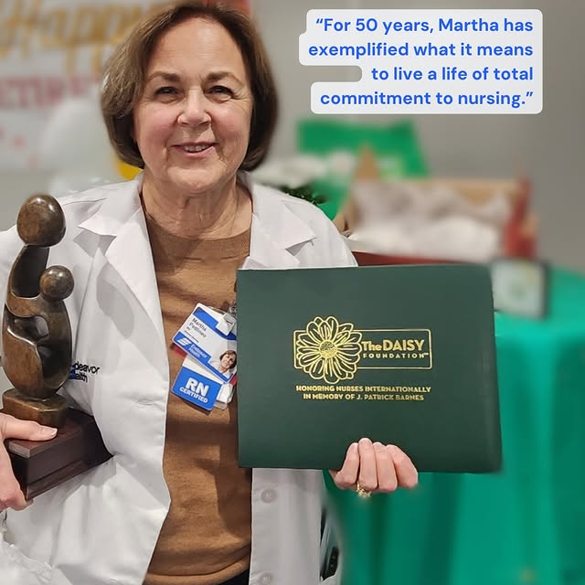 After more than 50 years of dedicated service, Martha Pettineo, MSN, RN, CEN, Director …