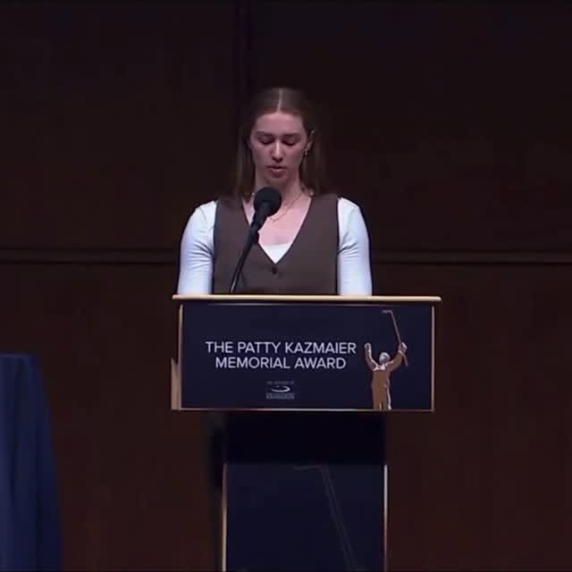 Incredibly proud to see such a well-deserved honor come your way. The 2026 Patty Kazmai…