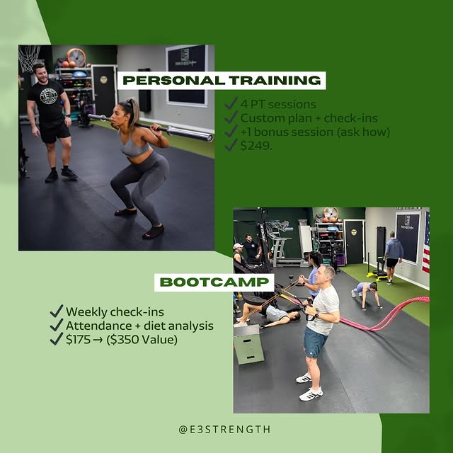 🔥 Two 30-Day Reset Paths at E3 Strength 🔥

Option A: Unlimited Accountable Bootcamp
✔…