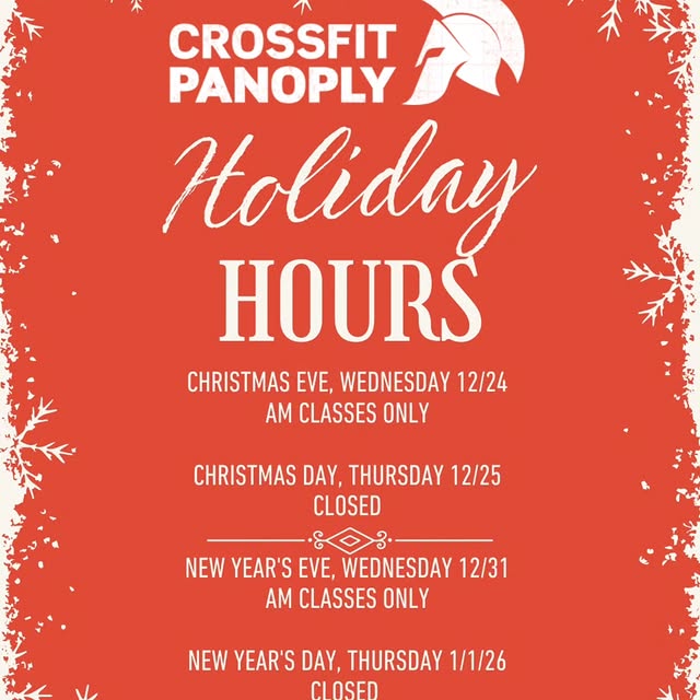 Holiday schedule reminder, starting next week! May everyone enjoy this season! 
....

D…