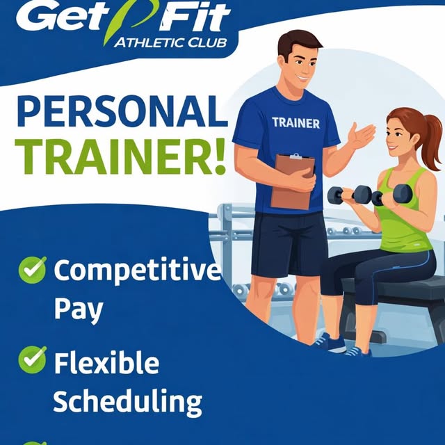 💪 NOW HIRING PERSONAL TRAINERS – GET FIT ATHLETIC CLUB 

Are you passionate about fitn…